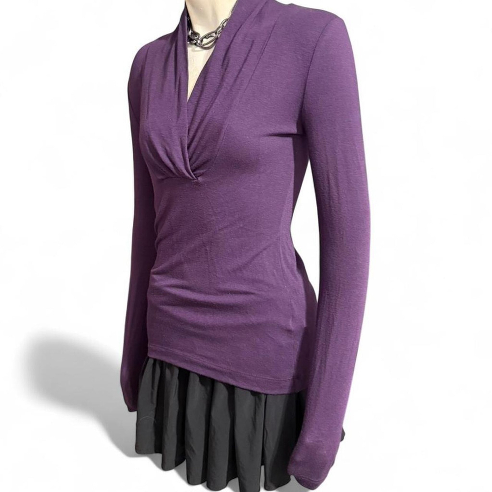 Y2K Whimsigoth Banana Republic purple long sleeve top